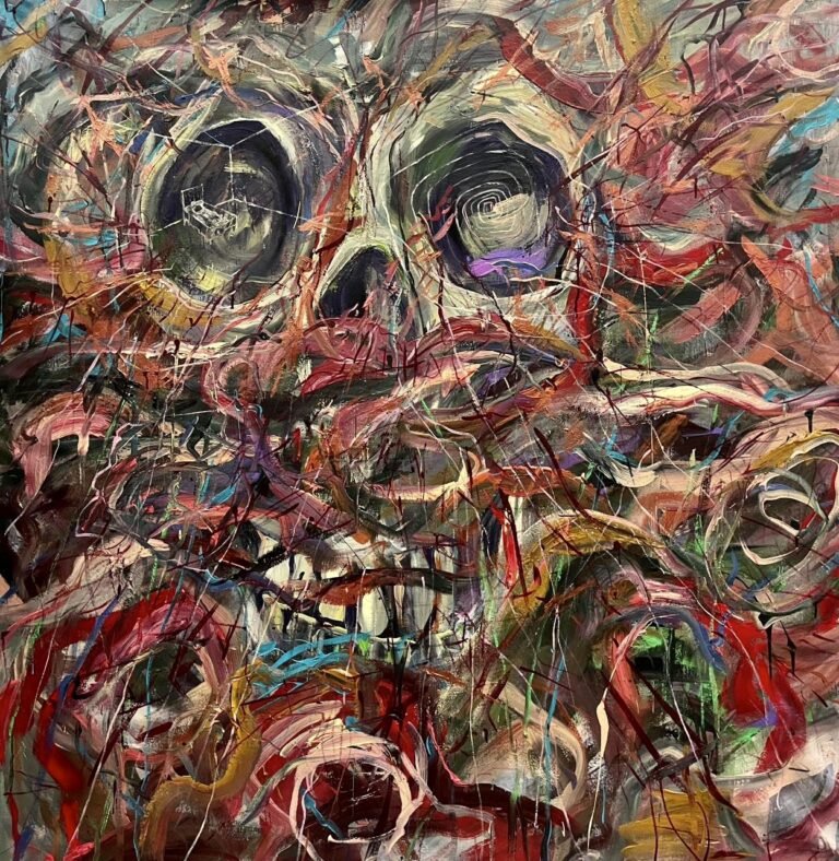 Hora. 2023. Técnica mixta. 151x149 cm