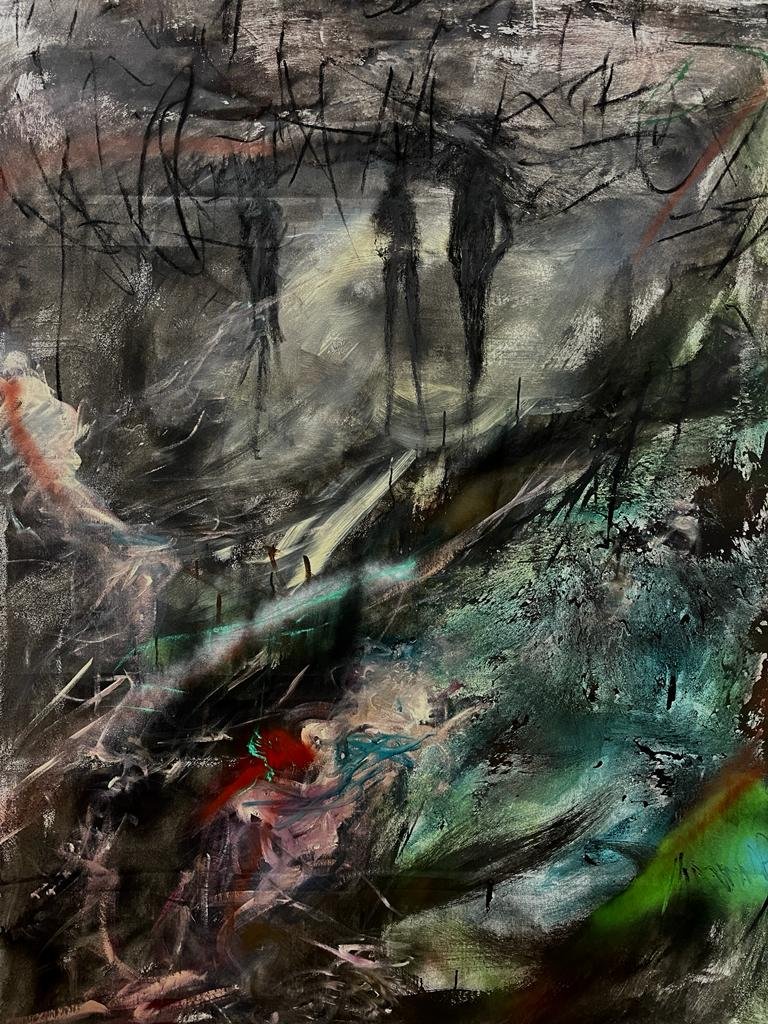 Túnel. 2022. Técnica mixta. 158x120 cm